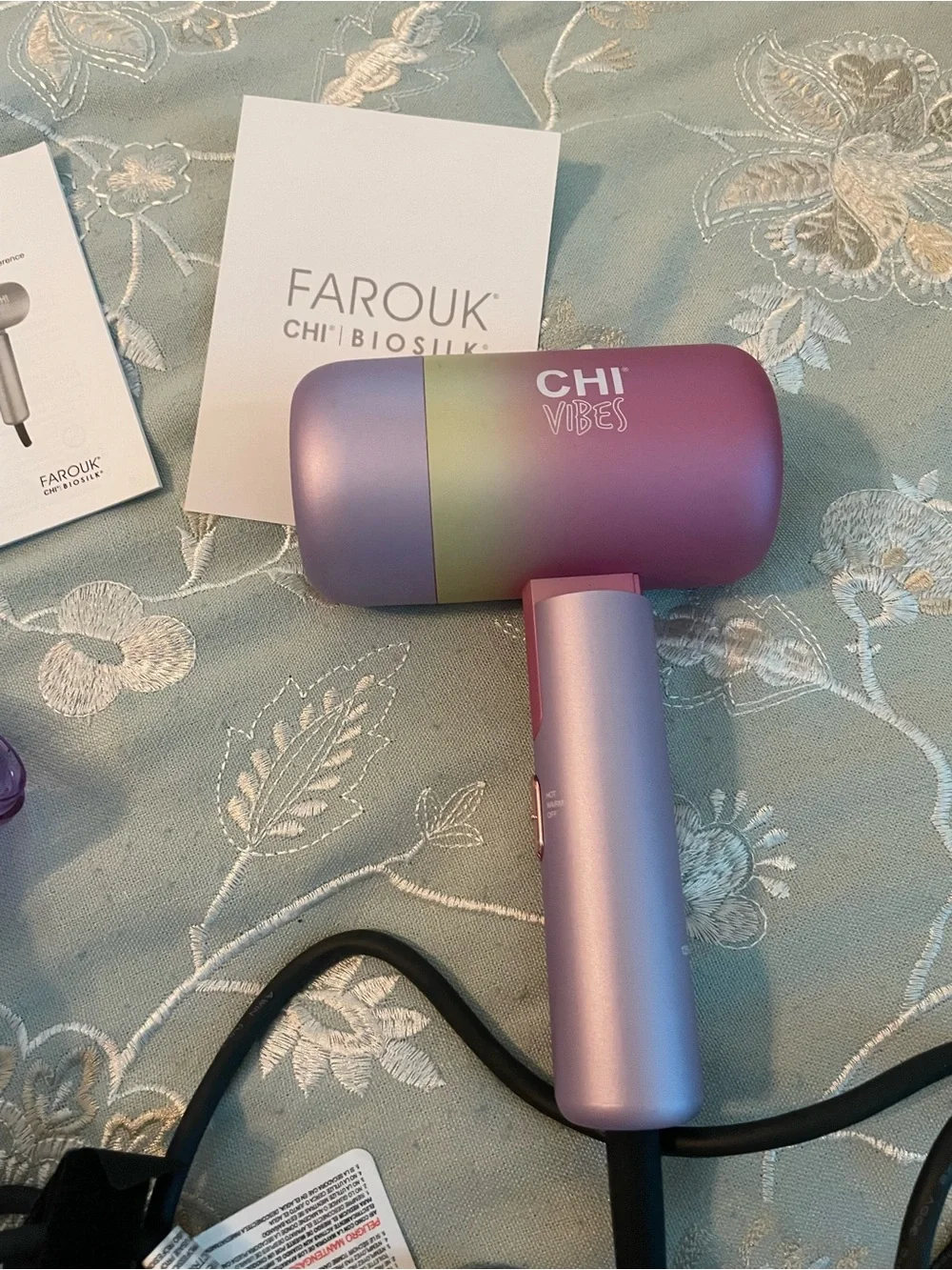 CHI Vibes So Smooth Travel Hair Dryer — Lavender Gradient